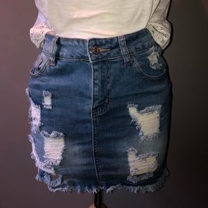 JEAN MINI SKIRT